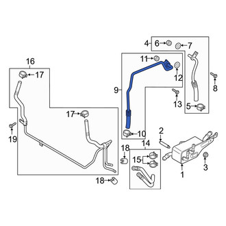 Ford OE - Automatic Transmission Oil Cooler Hose Assembly