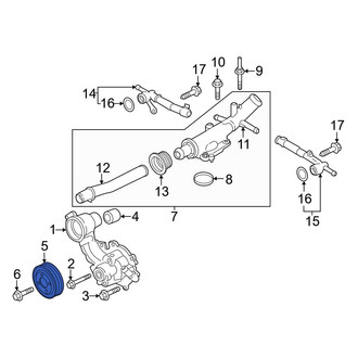Ford OE - Engine Water Pump Pulley