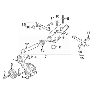 Ford OE - Cooling - Water Pump (2.7L)