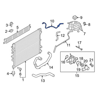 Ford OE - Engine Coolant Overflow Hose