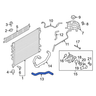 Ford OE - Upper Radiator Coolant Hose