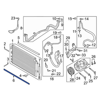Ford OE - Lower A/C Condenser Seal