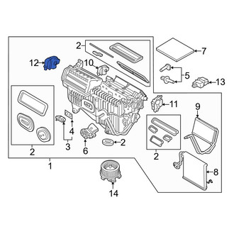 Ford OE - HVAC Air Adjustment Control Motor