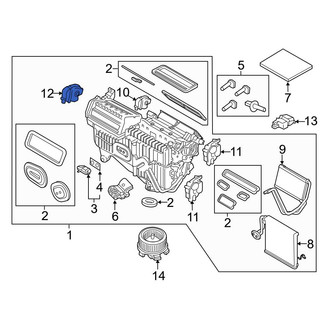 Ford OE - HVAC Air Adjustment Control Motor