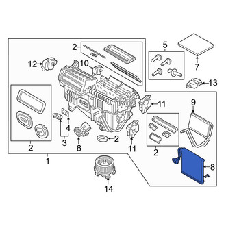 Ford OE - A/C Evaporator Core