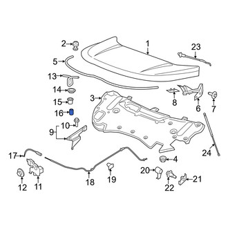 Ford OE - Front Hood Stop Buffer