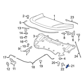 Ford OE - Hood Release Handle Bracket