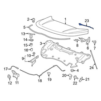 Ford OE - Front Windshield Washer Nozzle