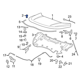 Ford OE - Front Hood Stop Buffer
