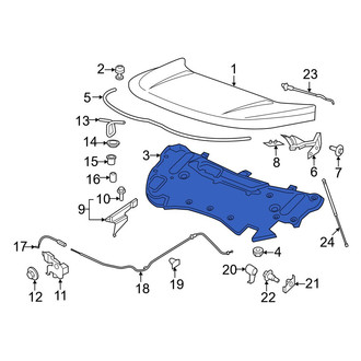 Ford OE - Front Hood Insulation Pad
