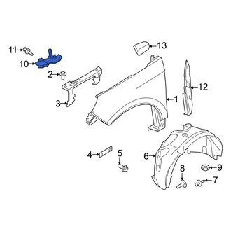 Ford OE - Front Right Upper Fender Splash Shield