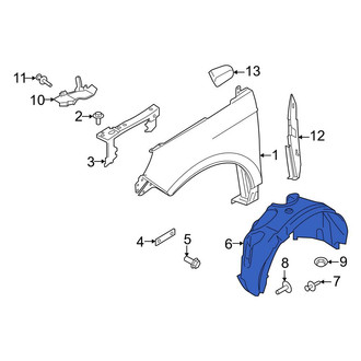 Ford OE - Front Left Lower Fender Splash Shield