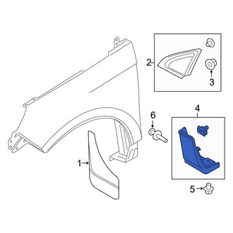 Ford OE - Front Left Lower Fender Molding