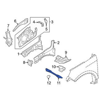 Ford OE - Front Frame Side Member Crossmember