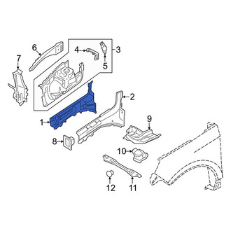 Ford OE - Front Left Outer Frame Side Member