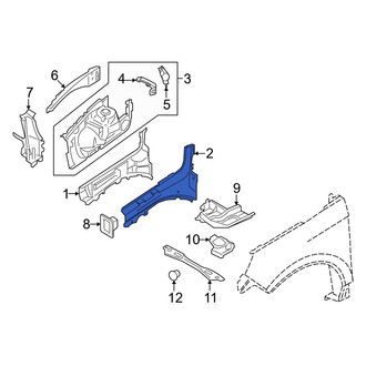 Ford OE - Front Right Outer Frame Side Member