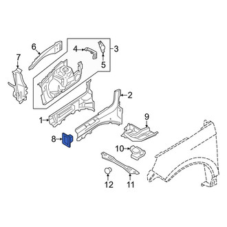 Ford OE - Front Left Frame Rail End