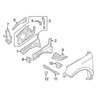 Ford OE - Fender - Structural Components & Rails