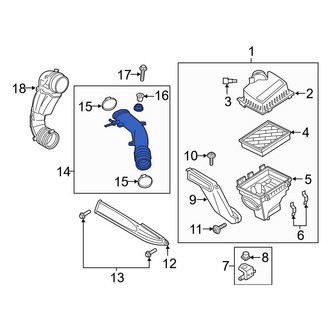 Ford OE - Engine Air Intake Hose