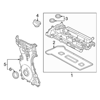 Ford OE - Engine / Transaxle - Valve & Timing Covers (2.0L)