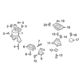 Ford OE - Engine / Transaxle - Engine & Transmission Mounting (2.0L)