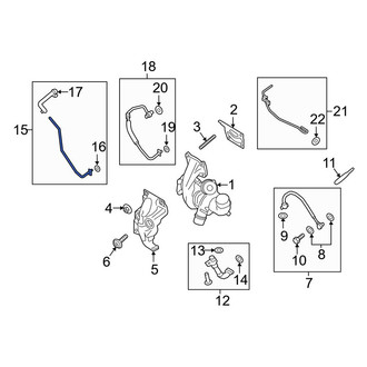 Ford OE - Turbocharger Coolant Line