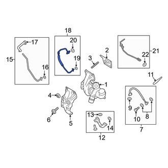 Ford OE - Turbocharger Coolant Line