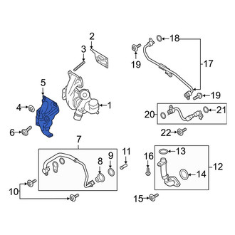 Ford OE - Turbocharger Mount Heat Shield