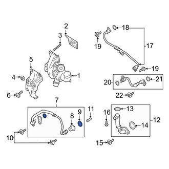 Ford OE - Turbocharger Oil Line Gasket