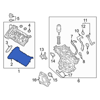 Ford OE - Left Outer Engine Valve Cover Gasket