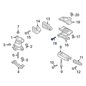 Ford OE - Engine Torque Strut Bolt