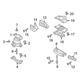 Ford OE - Engine / Transaxle - Engine & Transmission Mounting (2.7L)