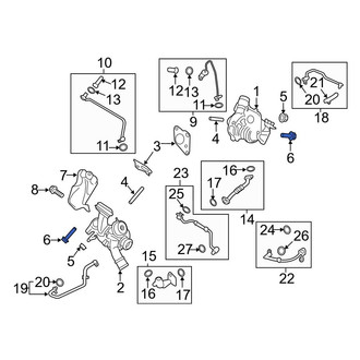 Ford OE - Turbocharger Mounting Bolt