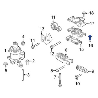 Ford OE - Automatic Transmission Mount Bolt