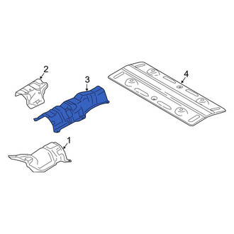 Ford OE - Center Rear Floor Pan Heat Shield