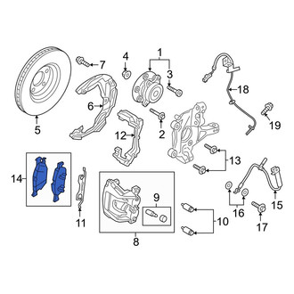 Ford OE - Front Disc Brake Pad Set