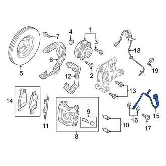 Ford OE - Front Left Brake Hydraulic Hose