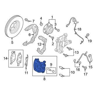 Ford OE - Front Left Disc Brake Caliper