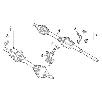 Ford OE - Front Suspension - Drive Axles (2.0L)