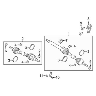 Ford OE - Front Suspension - Drive Axles (FWD)