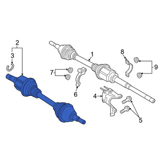 Ford OE - Front Left CV Axle Assembly
