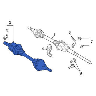 Ford OE - Front Left CV Axle Assembly