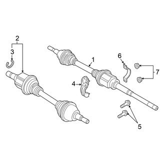 Ford OE - Front Suspension - Drive Axles (3.5L)