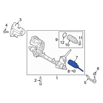 Ford OE - Right Outer Steering Tie Rod End