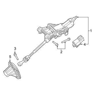 Ford OE - Steering Column Assembly (Manual Tilt/Slide, With Electronic Lock)