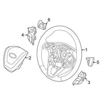 Ford OE - Steering Wheel & Trim (With Active Steering)