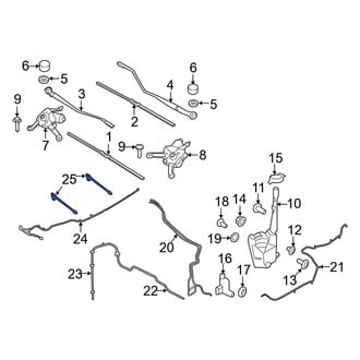 Ford OE - Front Windshield Washer Nozzle