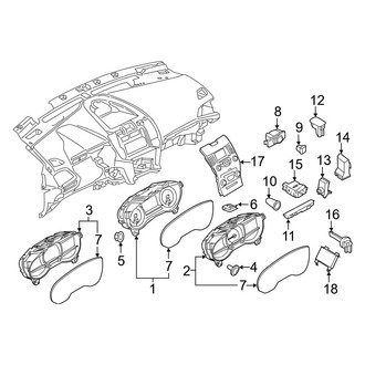 Ford OE - Instrument Panel - Cluster & Switches