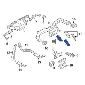 Ford OE - Front Left Inner Dashboard Air Vent