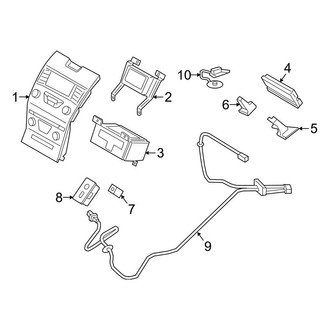Ford OE - Instrument Panel - Sound System (Receiver & Controls, W/O Sync II, III)